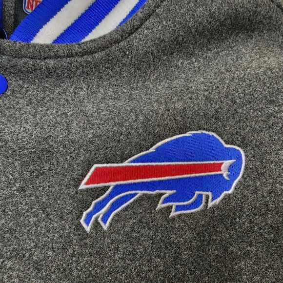 Buffalo Bills Jacket Varsity Coat NFL Button Mens Large Embroidered New - Picture 10 of 15